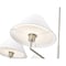 Z-Lite Leila Chandelier, 6-Light, 44 In.W x 10.75 In.H, Brushed Nickel/White Linen 744-44R-BN - alternate 8